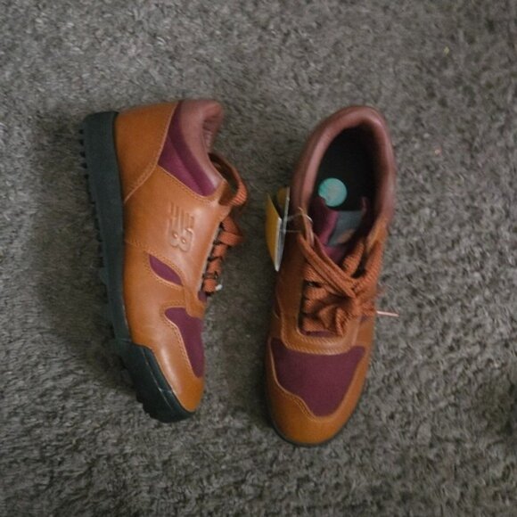 New Balance Men Size 8 Rainier Low Glazed Ginger Brown Red Sneaker 012026 - Picture 3 of 9